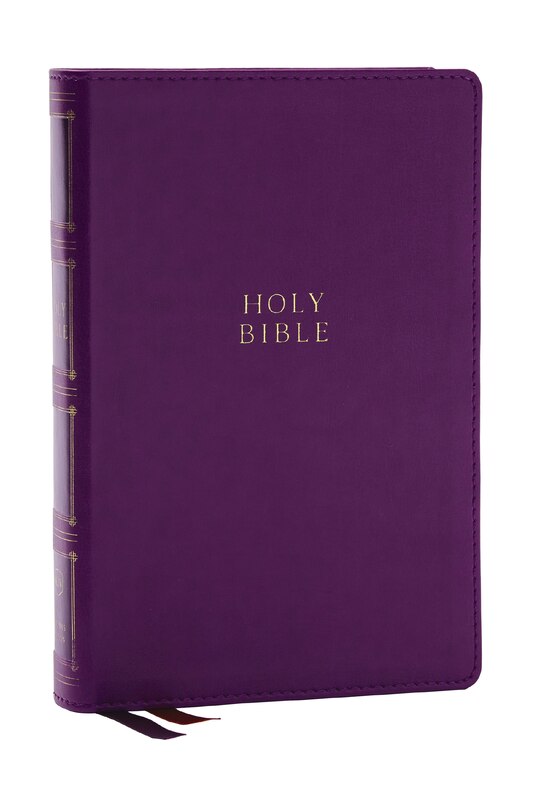 Front cover_KJV Holy Bible: Compact Bible with 43,000 Center-Column Cross References, Purple Leathersoft, Red Letter, Comfort Print: King James Version