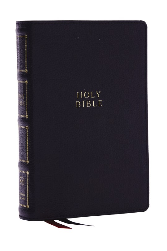 Front cover_KJV Holy Bible: Compact Bible with 43,000 Center-Column Cross References, Black Genuine Leather, Red Letter, Comfort Print (Thumb Indexing): King James Version
