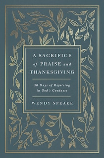 Couverture_A Sacrifice of Praise and Thanksgiving