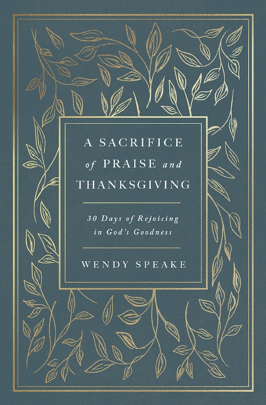 Couverture_A Sacrifice of Praise and Thanksgiving