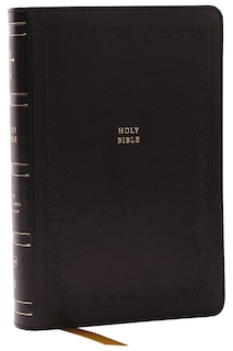 Couverture_NKJV Compact Paragraph-Style Bible w/ 43,000 Cross References, Black Leathersoft, Red Letter, Comfort Print: Holy Bible, New King James Version