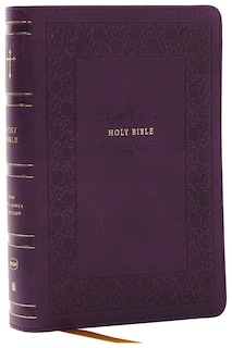 Front cover_NKJV Compact Paragraph-Style Bible w/ 43,000 Cross References, Purple Leathersoft, Red Letter, Comfort Print: Holy Bible, New King James Version