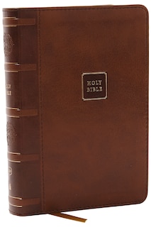 Front cover_KJV Holy Bible: Compact with 43,000 Cross References, Brown Leathersoft, Red Letter, Comfort Print: King James Version