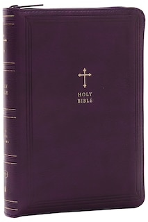 Front cover_KJV Holy Bible: Compact with 43,000 Cross References, Purple Leathersoft with zipper, Red Letter, Comfort Print: King James Version