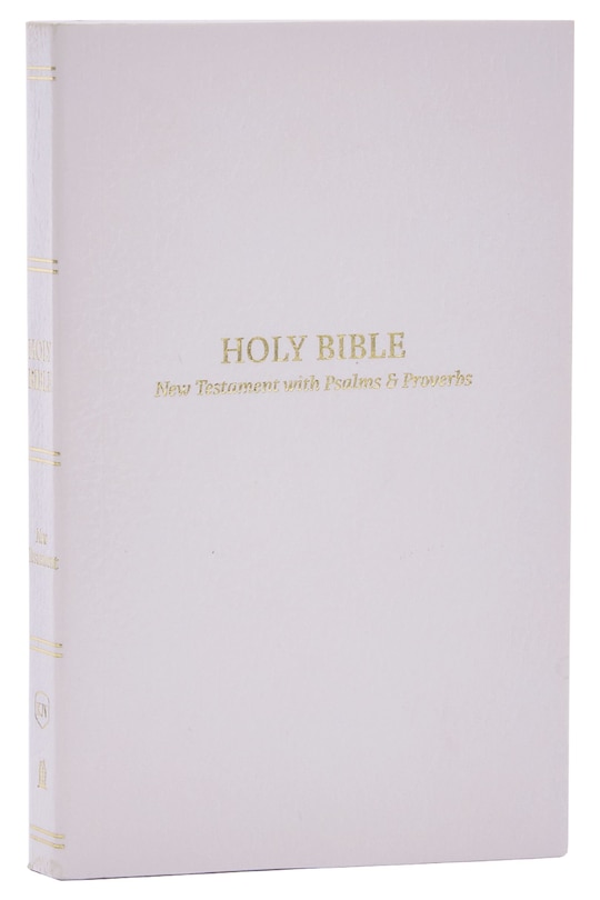 Couverture_KJV Holy Bible: Pocket New Testament with Psalms and Proverbs, White Softcover, Red Letter, Comfort Print: King James Version