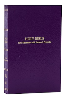Front cover_KJV Holy Bible: Pocket New Testament with Psalms and Proverbs, Purple Softcover, Red Letter, Comfort Print: King James Version