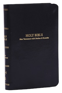 Couverture_KJV Holy Bible: Pocket New Testament with Psalms and Proverbs, Black Leatherflex, Red Letter, Comfort Print: King James Version