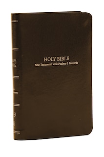 Front cover_KJV Holy Bible: Pocket New Testament with Psalms and Proverbs, Brown Leatherflex, Red Letter, Comfort Print: King James Version