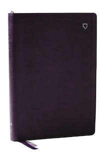 Couverture_NET Bible, Large Print Thinline with Cross References, Purple Leathersoft, Comfort Print