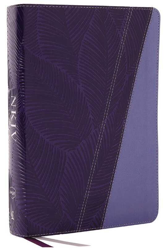 Couverture_NKJV Study Bible, Leathersoft, Purple, Full-Color, Thumb Indexed, Comfort Print
