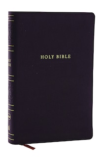 Couverture_NKJV Personal Size Large Print Bible with 43,000 Cross References, Black Leathersoft, Red Letter, Comfort Print (Thumb Indexed)