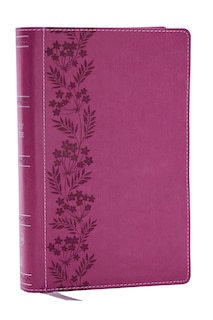 Couverture_NKJV Personal Size Large Print Bible with 43,000 Cross References, Pink Leathersoft, Red Letter, Comfort Print (Thumb Indexed)