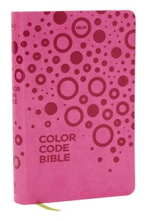 Front cover_NKJV, Color Code Bible for Kids, Pink Leathersoft, Comfort Print
