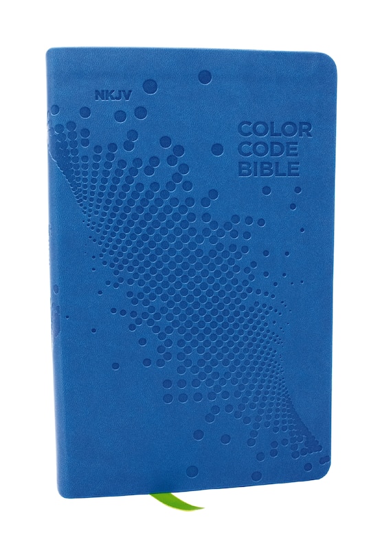 Front cover_NKJV, Color Code Bible for Kids, Blue Leathersoft, Comfort Print