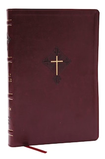 Front cover_RSV2CE, Thinline Large Print Catholic Bible, Crimson Leathersoft, Comfort Print