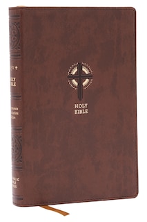 Couverture_NRSVCE Sacraments of Initiation Catholic Bible, Brown Leathersoft, Comfort Print