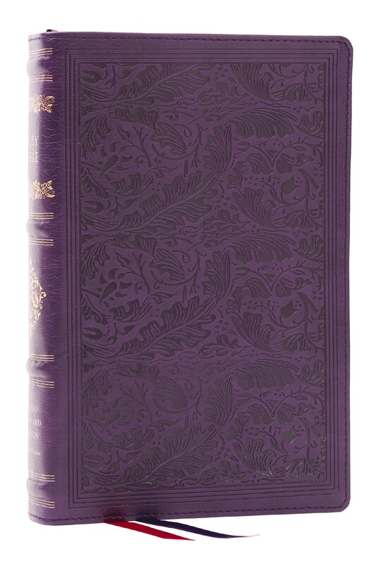 Couverture_RSV Personal Size Bible with Cross References, Purple Leathersoft, Thumb Indexed, (Sovereign Collection)