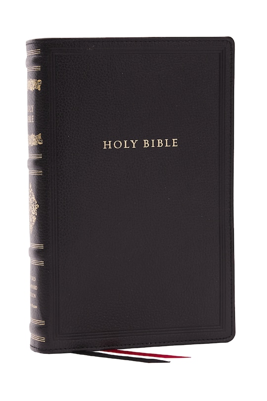 Couverture_RSV Personal Size Bible with Cross References, Black Genuine Leather, Thumb Indexed, (Sovereign Collection)