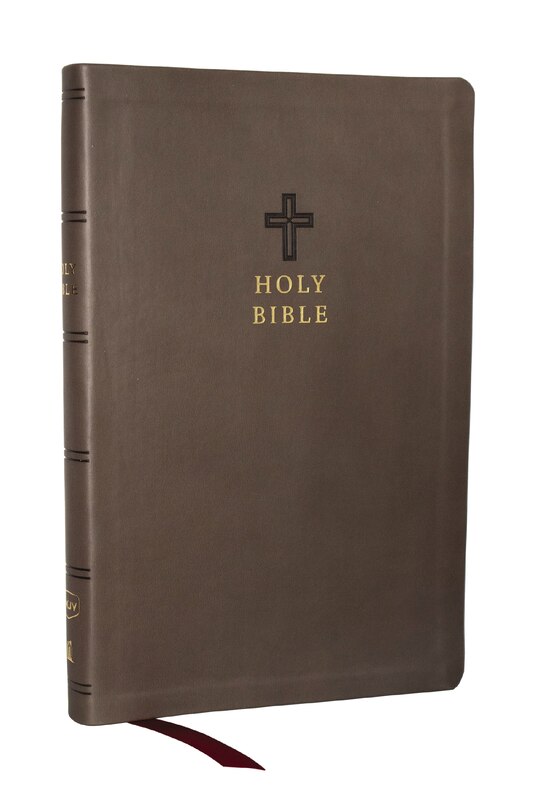 Couverture_KJV Holy Bible: Value Ultra Thinline, Charcoal Leathersoft, Red Letter, Comfort Print: King James Version