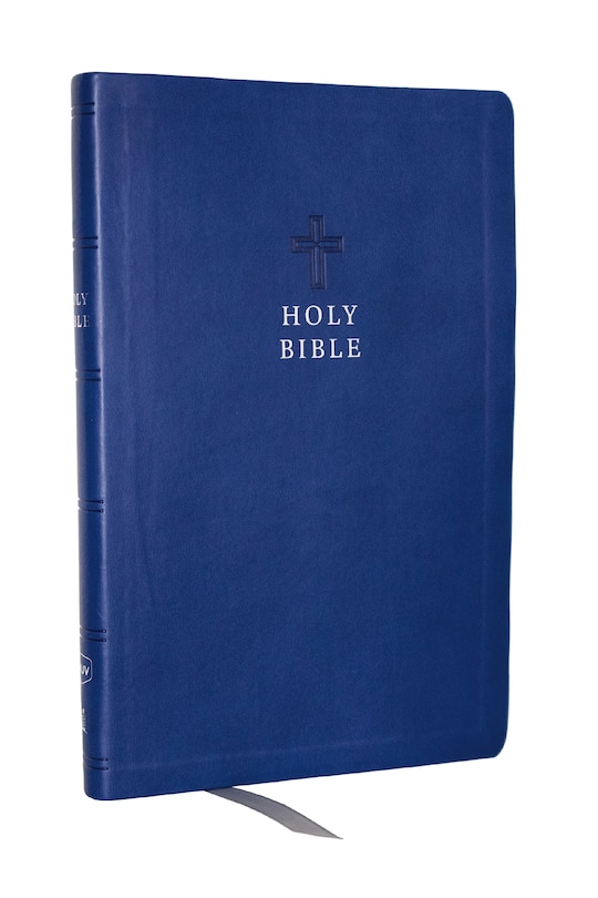 Front cover_KJV Holy Bible: Value Ultra Thinline, Blue Leathersoft, Red Letter, Comfort Print: King James Version