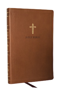 Couverture_KJV Holy Bible: Ultra Thinline, Brown Leathersoft, Red Letter, Comfort Print: King James Version
