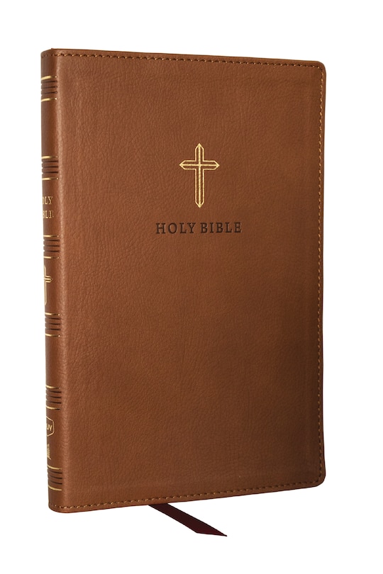 Couverture_KJV Holy Bible: Ultra Thinline, Brown Leathersoft, Red Letter, Comfort Print: King James Version
