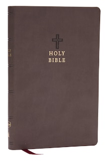 Front cover_NKJV Holy Bible, Value Ultra Thinline, Charcoal Leathersoft,  Red Letter, Comfort Print