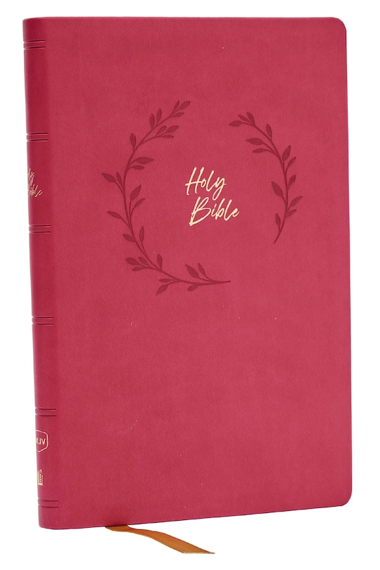 Couverture_NKJV Holy Bible, Value Ultra Thinline, Pink Leathersoft, Red Letter, Comfort Print