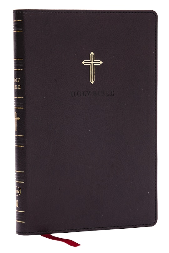Couverture_NKJV Holy Bible, Ultra Thinline, Black Leathersoft, Red Letter, Comfort Print