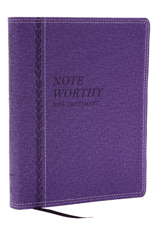 Couverture_NoteWorthy New Testament: Read and Journal Through the New Testament in a Year (NKJV, Purple Leathersoft, Comfort Print)