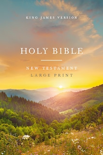 Front cover_KJV Large Print Outreach New Testament Bible, Scenic Softcover, Comfort Print