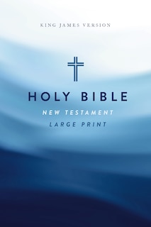 Front cover_KJV Large Print Outreach New Testament Bible, Cross Softcover, Comfort Print