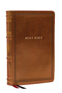 Couverture_KJV Large Print Reference Bible, Brown Leathersoft, Red Letter, Comfort Print (Sovereign Collection)