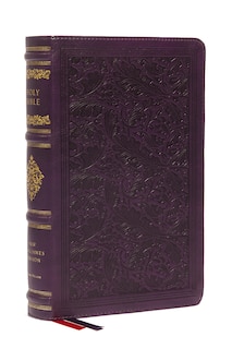 Front cover_NKJV Large Print Reference Bible, Purple Leathersoft, Red Letter, Comfort Print (Sovereign Collection)