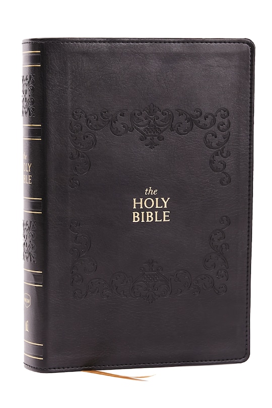Front cover_NKJV Bible: Personal Size Giant Print, Black Leathersoft, Holy Bible, Red Letter, Comfort Print: New King James Version