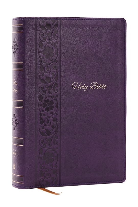 Front cover_NKJV Bible: Personal Size Giant Print, Purple Leathersoft, Holy Bible, Red Letter, Comfort Print: New King James Version