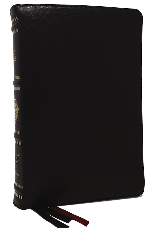 Couverture_RSV Personal Size Bible with Cross References, Black Premium Goatskin Leather, Premier Collection, (Sovereign Collection)