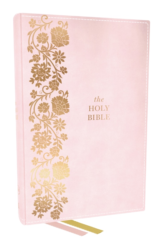 Couverture_KJV Personal Size Large Print End-of-Verse Reference Bible, Pink Leathersoft, Red Letter, Comfort Print (Thumb Indexed)