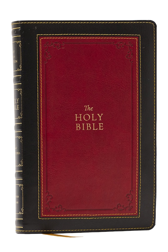 Front cover_1611 KJV with Apocrypha, Black Leathersoft