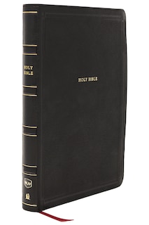 Front cover_NKJV Giant Print End-of-Verse Reference Bible, Black Leathersoft, Red Letter, Comfort Print