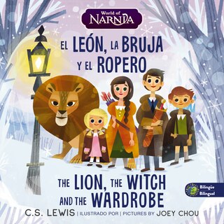 Front cover_The Lion, the Witch, and the Wardrobe/ El león, la bruja y el ropero, Bilingual Board Book