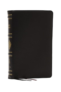 Front cover_KJV, Personal Size Reference Bible, Sovereign Collection, Black Premium Goatskin Leather, Premier Collection, Comfort Print