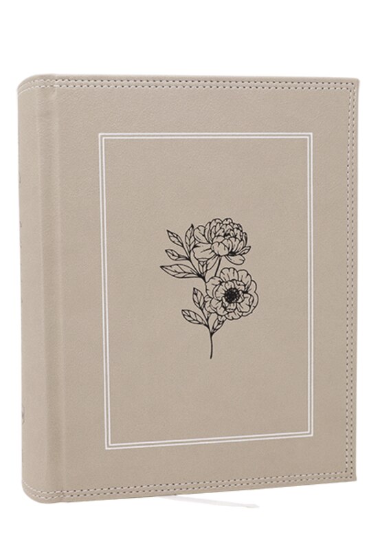 Couverture_NKJV, Journal the Word Bible: Reflect, Journal or Create Art Next to Your Favorite Verses (Stone Leathersoft over board, Red Letter, Comfort Print)