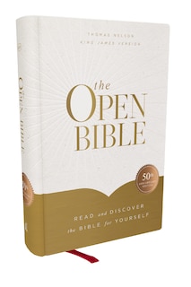 Couverture_The Open Bible: Read and Discover the Bible for Yourself (KJV, Hardcover, Red Letter, Comfort Print)