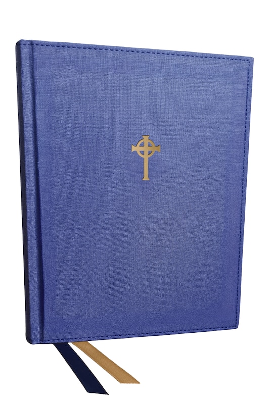 Couverture_RSV2CE Catholic Bible, Journal Edition, Blue Cloth over Board, Comfort Print