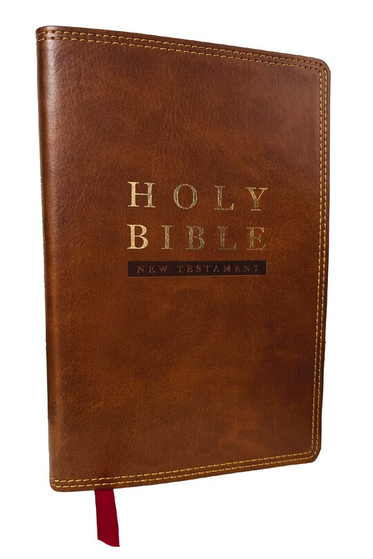 Couverture_NKJV Super Giant Print New Testament, Brown Leathersoft, Red Letter, Comfort Print (Thumb Indexed)