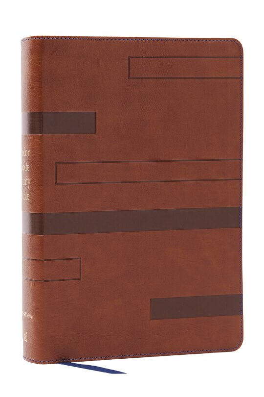 Front cover_Color Code Study Bible, Revealing God's Truth Color by Color (NIV, Brown Leathersoft, Red Letter, Thumb Indexed, Comfort Print)
