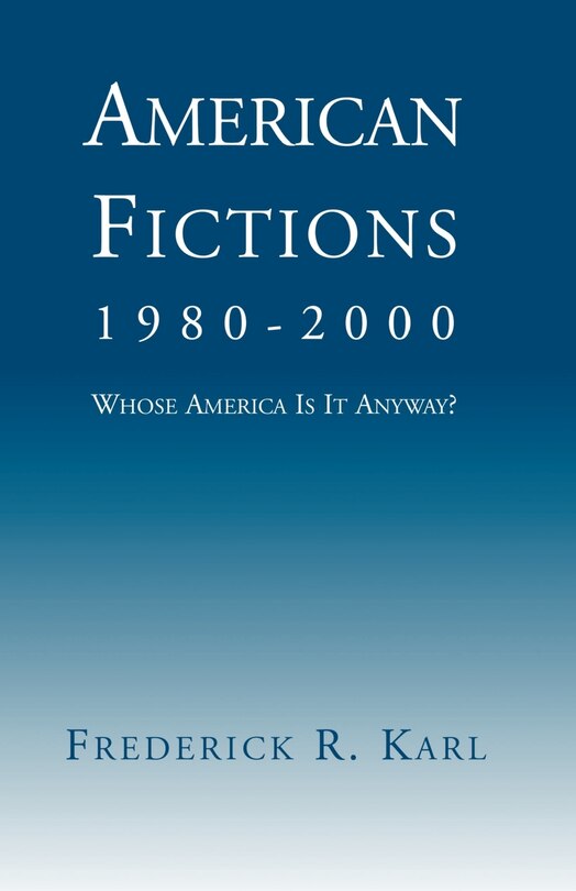 Front cover_American Fictions, 1980-2000