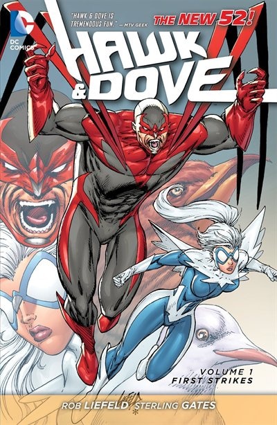 Front cover_Hawk And Dove Vol. 1: First Strikes (the New 52)