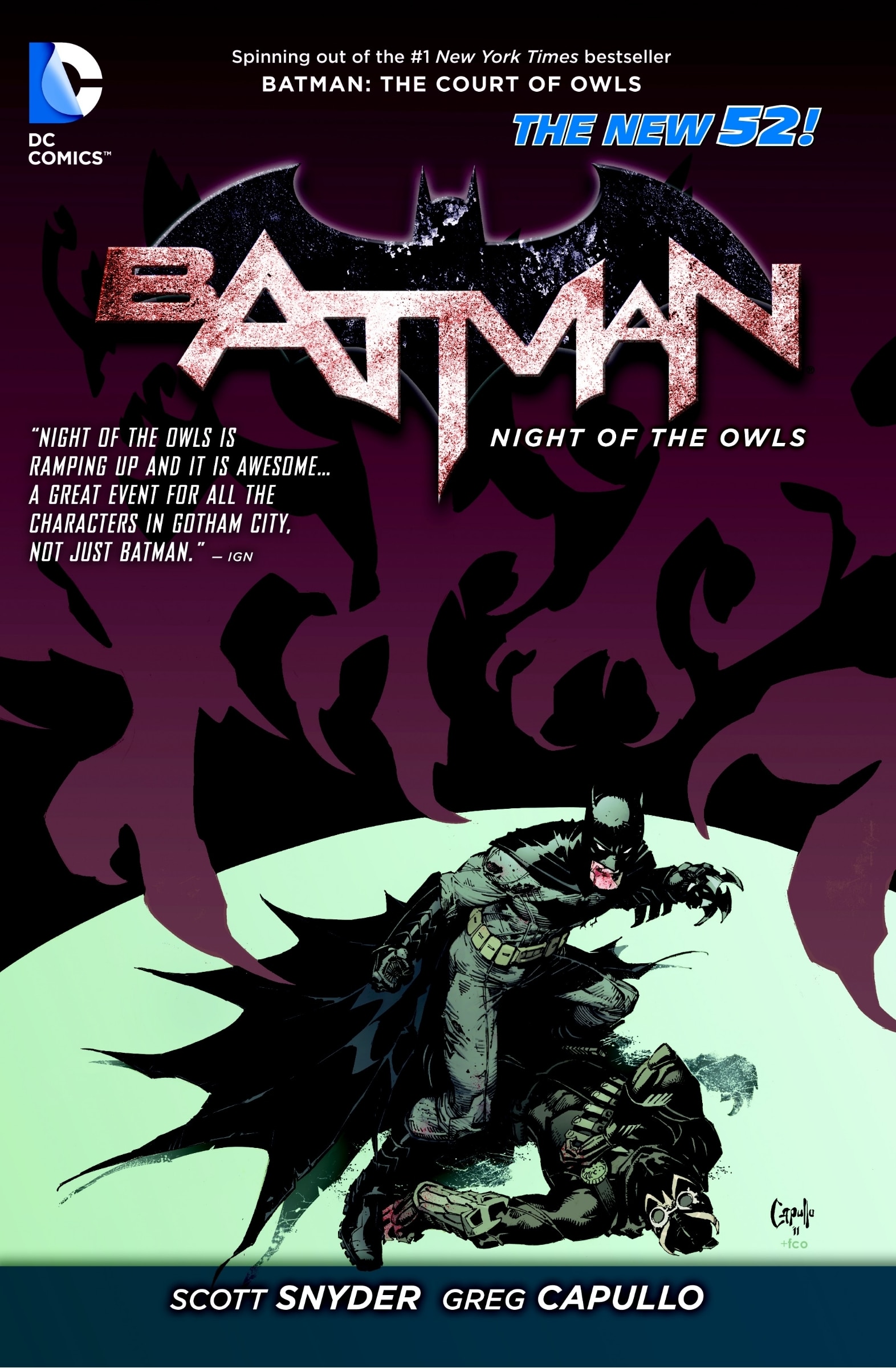Batman: Night Of The Owls (the New 52) Book By Scott Snyder